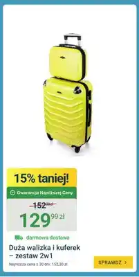 ERLI Zestaw duża walizka + kuferek oferta