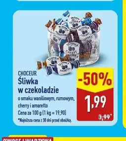ALDI Śliwka w czekoladzie o smaku waniliowym Choceur oferta