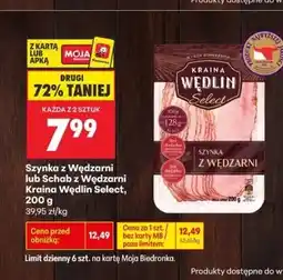 Biedronka Szynka z Wędzarni Kraina Wędlin Select oferta