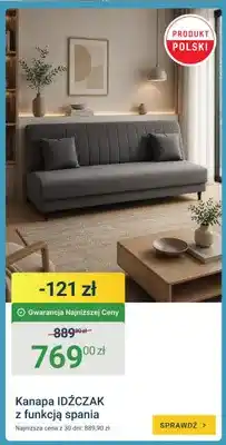 ERLI Kanapa IDŹCZAK z funkcją spania oferta
