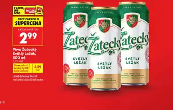 Biedronka Piwo Zatecky oferta