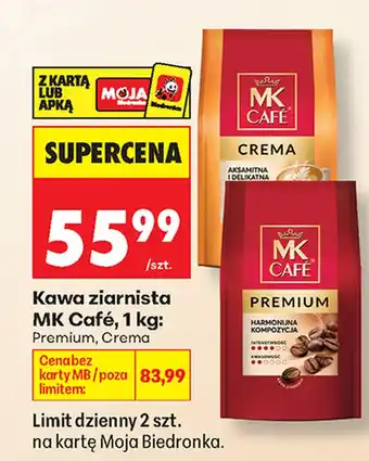 Biedronka Kawa ziarnista MK Cafe oferta