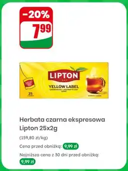 Dino Herbata czarna ekspresowa Lipton Yellow Label oferta