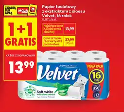 Biedronka Papier toaletowy Velvet oferta