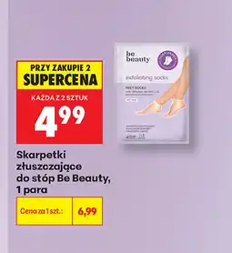 Biedronka Skarpetki złuszczające Be Beauty oferta