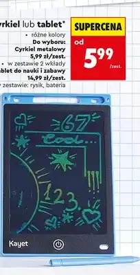 Biedronka Tablet do nauki i zabawy Kayet oferta