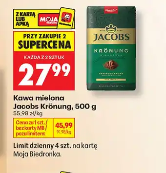 Biedronka Kawa mielona Jacobs oferta