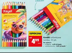 Biedronka Kredki ołówkowe Jumbo oferta