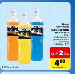 Carrefour Express Napój izotoniczny CARREFOUR MAX ACTION oferta