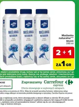 Carrefour Express Maślanka naturalna Milko oferta