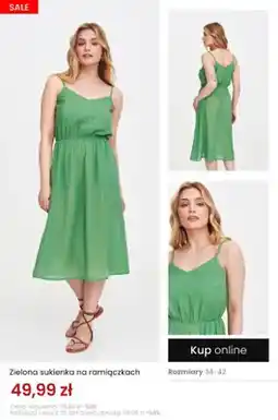Top Secret Sukienka zielona na ramiączkach oferta