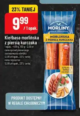Polomarket Kiełbasa morlińska z piersią kurczaka Morliny oferta