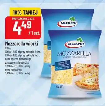 Polomarket Ser mozzarella wiórki Mlekpol oferta