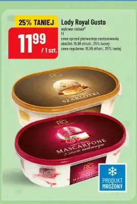 Polomarket Lody o smaku mascarpone z sosem malinowym Royal Gusto oferta