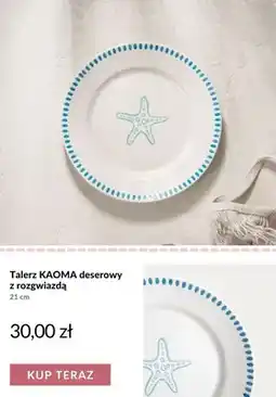 Homla Talerz deserowy KAOMA z rozgwiazdą 21 cm oferta