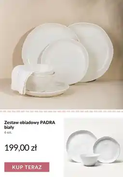 Homla Zestaw obiadowy PADRA biały oferta