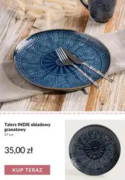 Homla Talerz obiadowy Indie granatowy 27 cm oferta