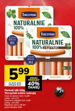 Hitpol Parówki Tarczyński Naturalnie 100% z kurczaka oferta