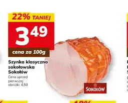Hitpol Szynka klasyczna sokołowska Sokołów oferta