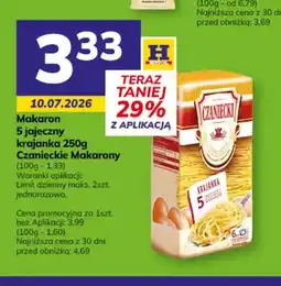 Hitpol Makaron 5 jajeczny krajanka Czaniecki oferta