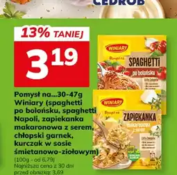 Hitpol Pomysł na spaghetti po bolońsku Winiary oferta