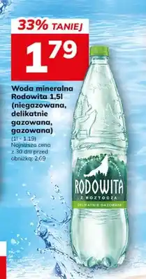Hitpol Woda mineralna Rodowita delikatnie gazowana oferta