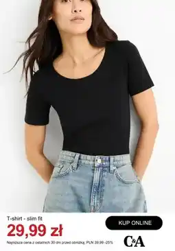 C&A T-shirt slim fit C&A oferta