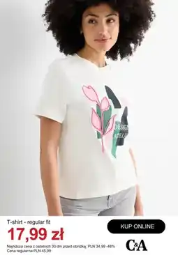 C&A T-shirt regular fit C&A oferta
