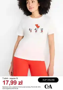 C&A T-shirt regular fit C&A oferta