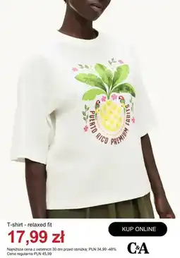 C&A T-shirt relaxed fit C&A oferta