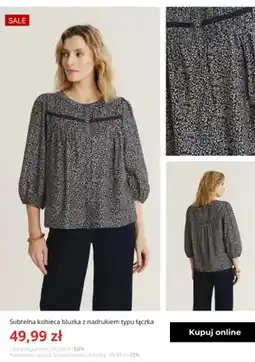 Greenpoint Bluzka damska z nadrukiem typu łączka Greenpoint oferta