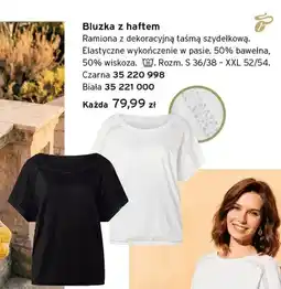 Tchibo Bluzka z haftem czarna oferta