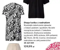 Tchibo Długa tunika z nadrukiem Tchibo oferta