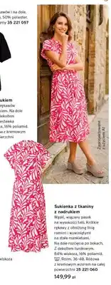 Tchibo Sukienka z tkaniny z nadrukiem Tchibo oferta