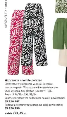 Tchibo Wzorzyste spodnie palazzo damskie oferta