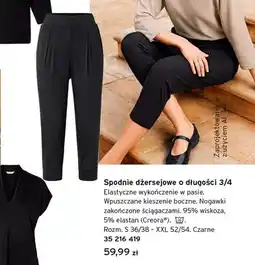 Tchibo Spodnie dżersejowe o długości 3/4 Tchibo czarne oferta