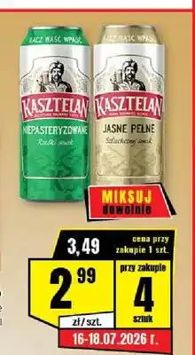 Piwo Kasztelan Niepasteryzowane