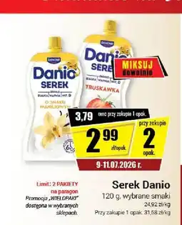 Premium Nasz Sklep Serek homogenizowany Danio o smaku waniliowym oferta