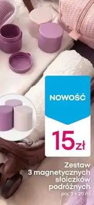 Pepco Zestaw 3 magnetycznych słoiczków podróżnych oferta