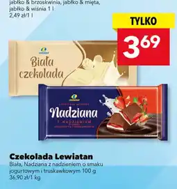 Lewiatan Czekolada mleczna nadziana o smaku jogurtowo truskawkowym Lewiatan oferta