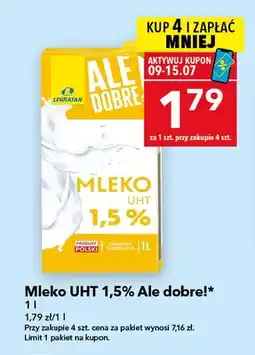 Lewiatan Mleko UHT 1,5% Ale Dobre! oferta