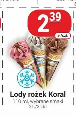Delikatesy Sezam Lody rożek Koral oferta