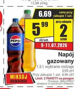 Delikatesy Sezam Napój gazowany Pepsi oferta
