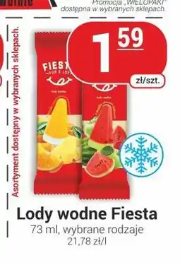 Delikatesy Sezam Lody wodne Fiesta oferta