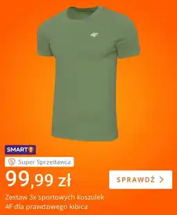 Allegro Koszulka sportowa 4F 3-pak oferta