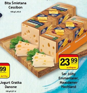 Gram Market Ser żółty Emmentaler, Maasdamer Hochland 1kg oferta