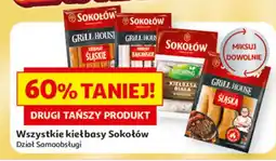 Auchan Wszystkie kiełbasy Sokołów oferta
