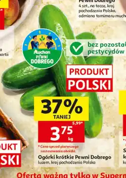 Auchan Ogórki krótkie Pewni Dobrego oferta