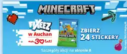 Auchan Minecraft Fixeez stickery oferta