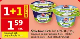 Auchan Śmietana 12% lub 18% tł. Primo Zott oferta